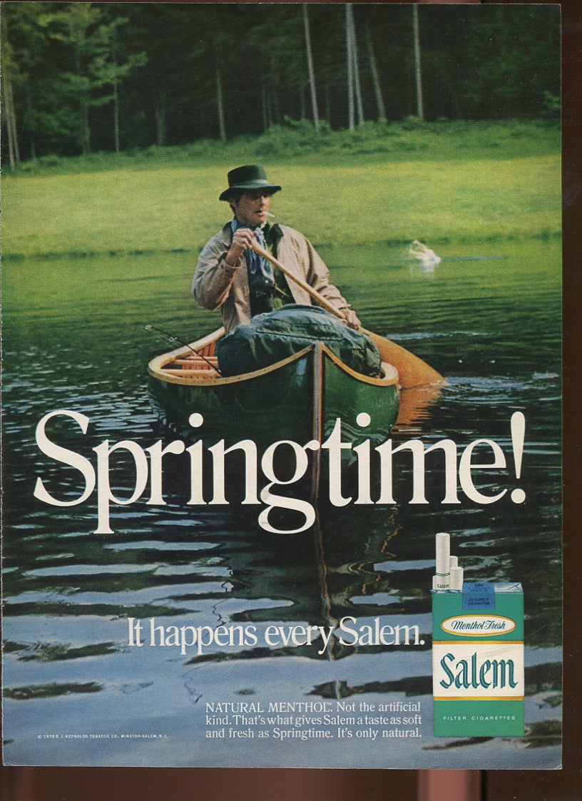 Vintage Salem Cigarette Ads – 1958–1971 Menthol Advertising Lot – Set of 10