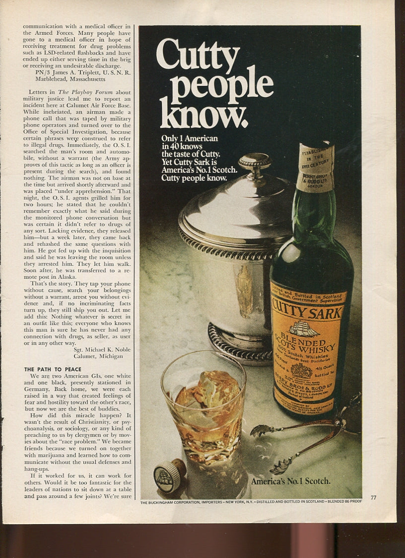 Cutty Sark Scotch Whisky Advertising Lot – 10 Original Magazine Ads (1959–1975) - #1