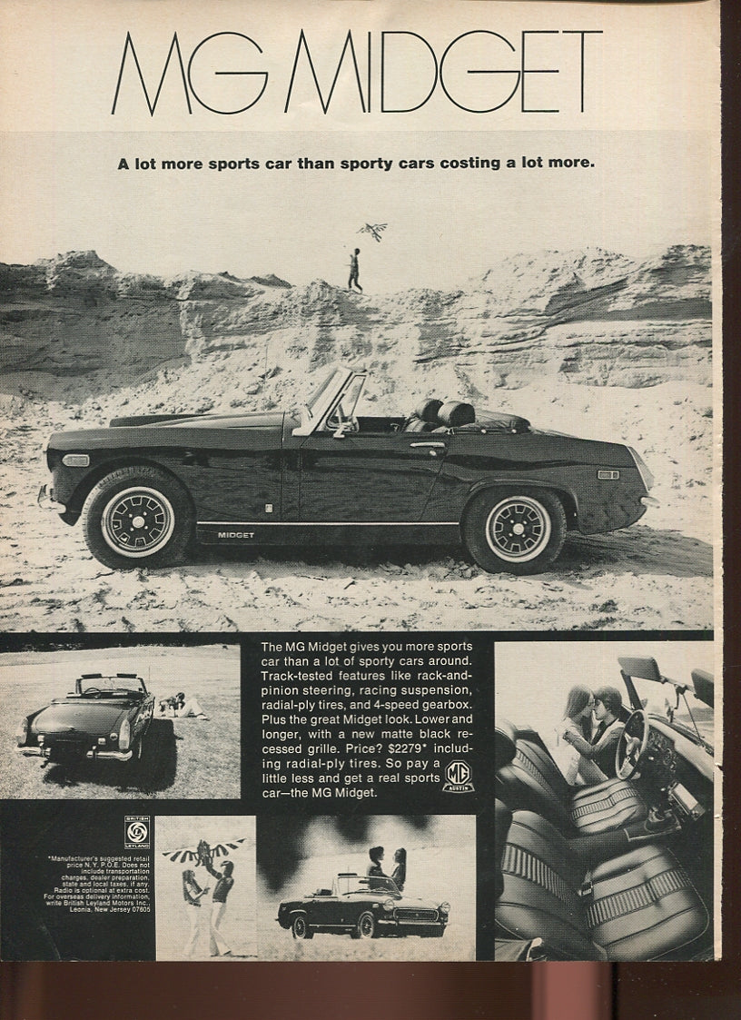 Austin Healey & MG Vintage Automobile Advertisements – Set of 10 (1950s–1970s) - #1