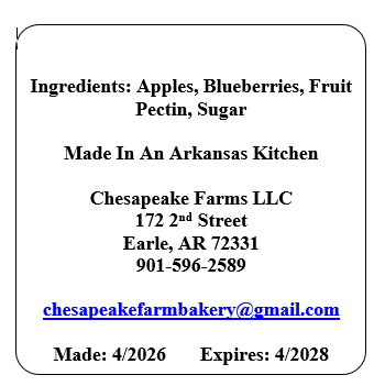 Confiture artisanale Pomme Myrtille — Cultivé en Arkansas