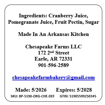 Organic Cranberry Pomegranate Jelly – Bright & Tart