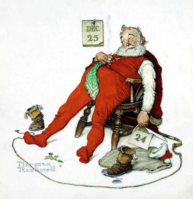 And To All A Good Night 1922 - Norman Rockwell Print - Heavy Cardstock - Matte Print