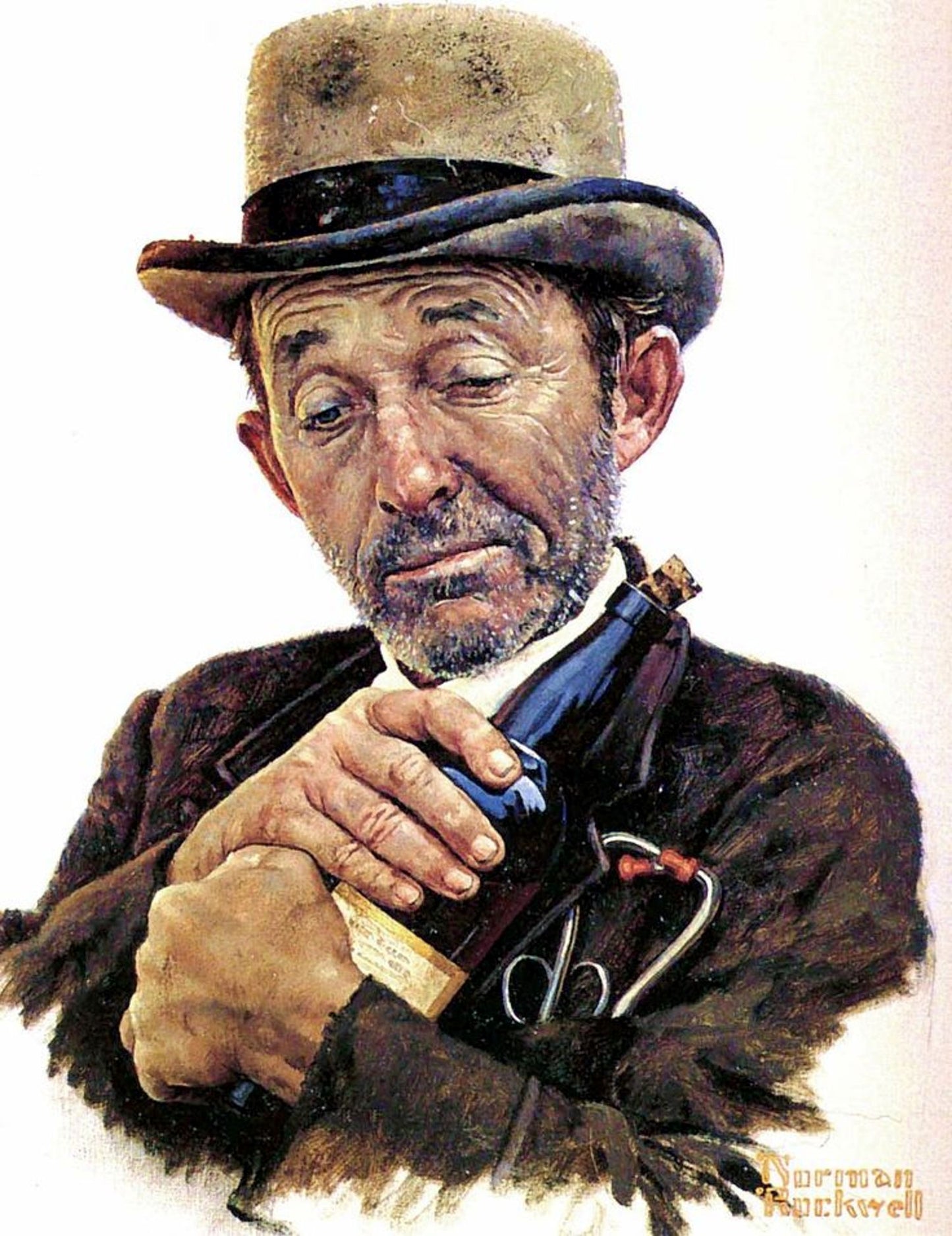 Bing Crosby Stagecoach 1950 - Norman Rockwell Print - Heavy Cardstock - Matte Print