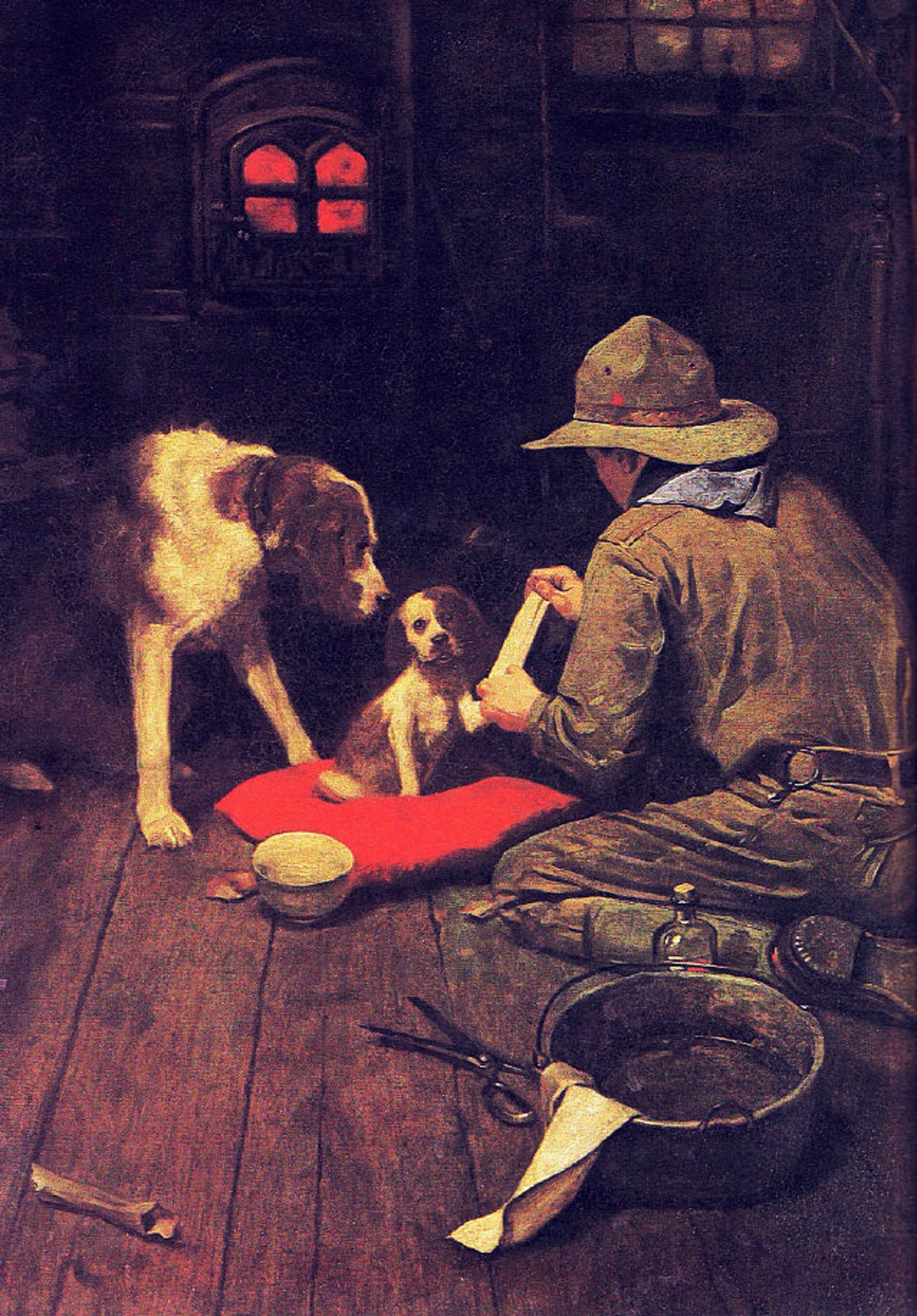 A Good Scout 1918 - Boy Scout - Norman Rockwell Print - Heavy Cardstock - Matte Print