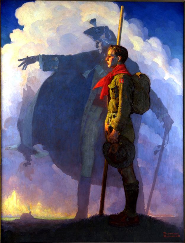 A Scout Is Reverent 1948 - Boy Scout - Norman Rockwell Print - Heavy Cardstock - Matte Print