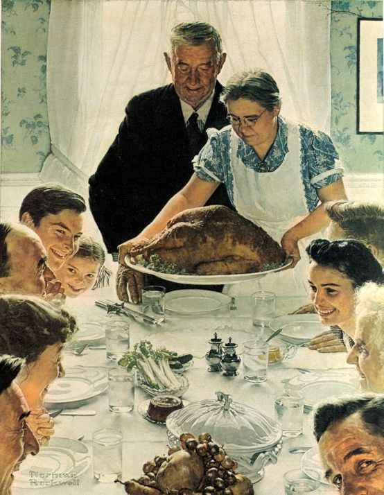 Freedom From Want 1943 - Norman Rockwell Print - Heavy Cardstock - Matte Print