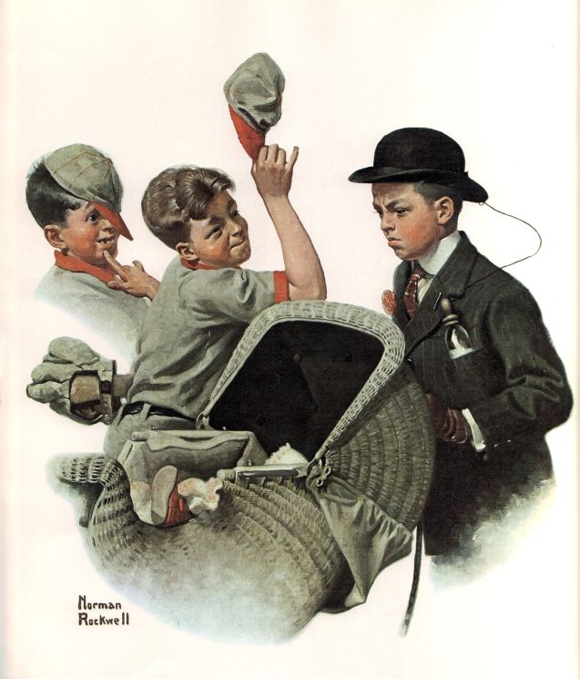 Home Duty 1916 - Norman Rockwell Print - Heavy Cardstock - Matte Print