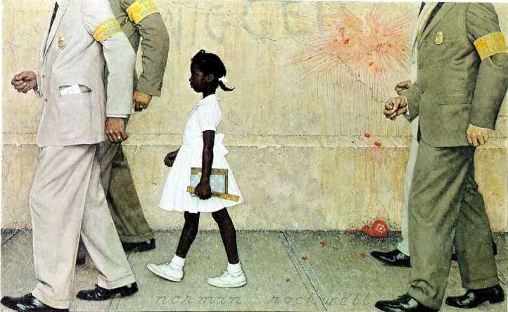 The Problem We All Live With 1964 - Norman Rockwell Print - Heavy Cardstock - Matte Print