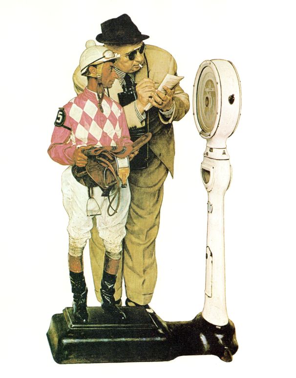 Weighing In 1958 - Norman Rockwell Print - Heavy Cardstock - Matte Print