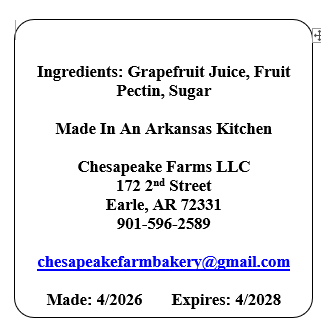 Organic Grapefruit Jelly – Bright, Tart, and Refreshing