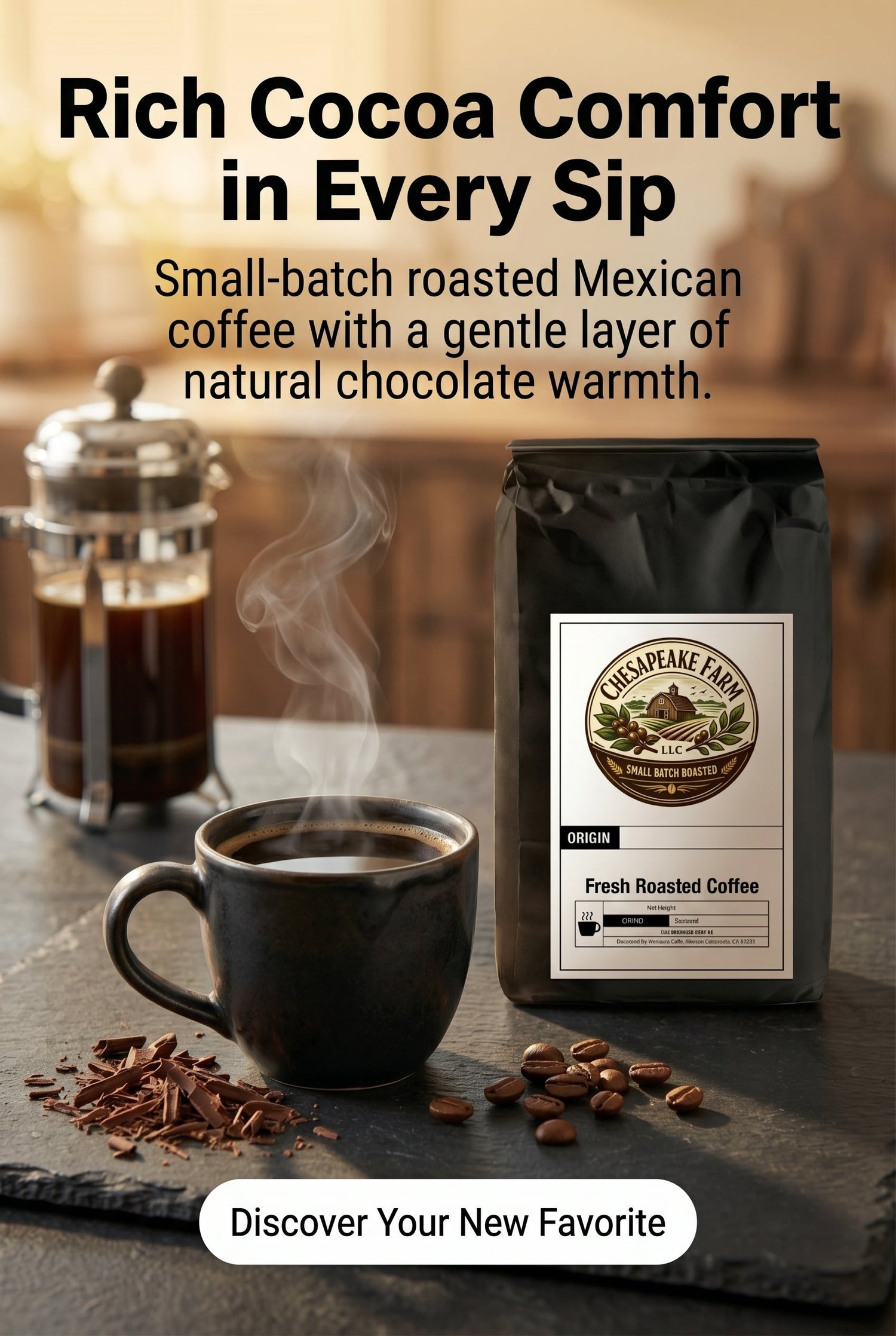 Flavored Coffee Collection – Cozy, Small‑Batch Farmhouse Favorites - Chesapeake Farms LLC - Gourmet Jams/Jellies & Coffee - Original Artworks - Antiques