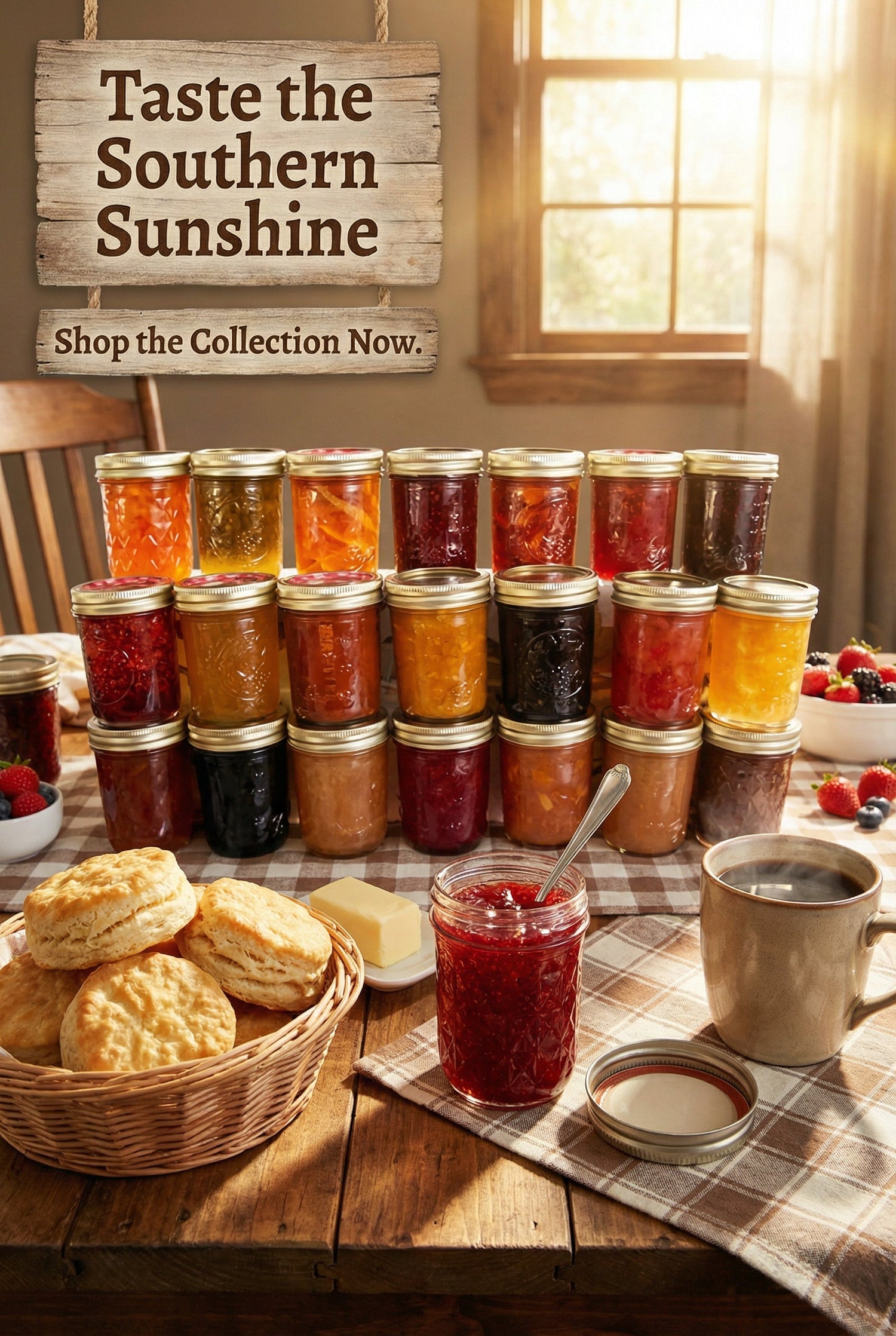 Gourmet Foods - Jellies, Jams, Honey, Molasses, Spreads - Chesapeake Farms LLC - Gourmet Jams/Jellies & Coffee - Original Artworks - Antiques