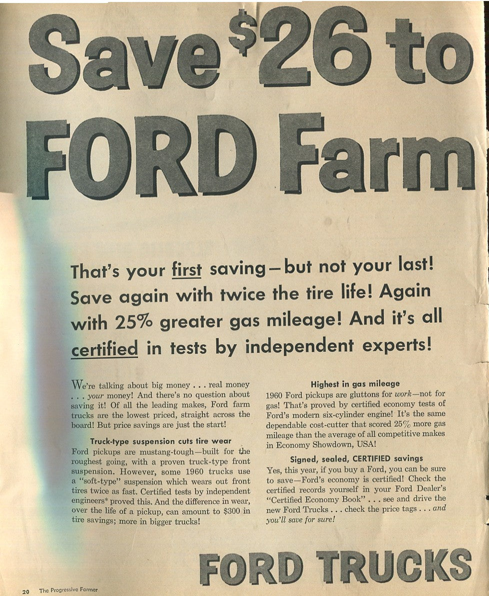 Antique Ford & Mercury Advertisements Collection – 1920s–1980s – 100 Original Vintage Automotive Ads - Lot #1