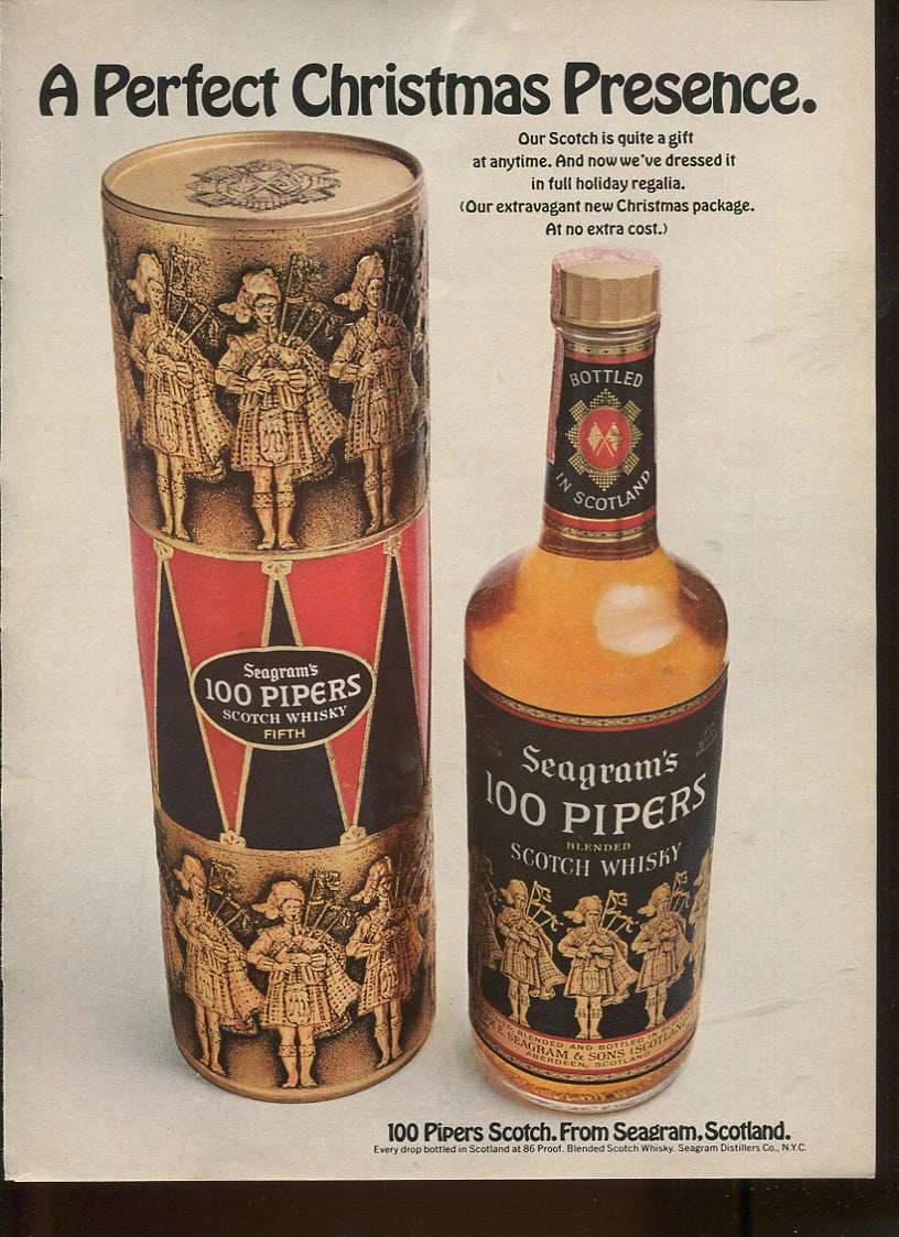 Antique Seagram’s Whiskey Advertisements – 50‑Ad Master Collection (1937–1972) – Canadian, American & Scotch – Historical Lot