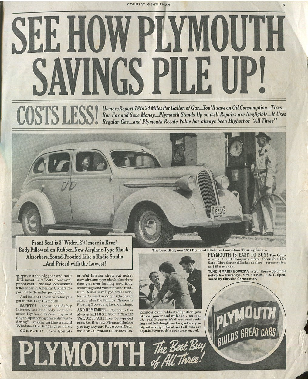 Vintage Plymouth Automobile Print Ads – Collection of 30 Original Magazine Advertisements (1934–1974) - Lot #1