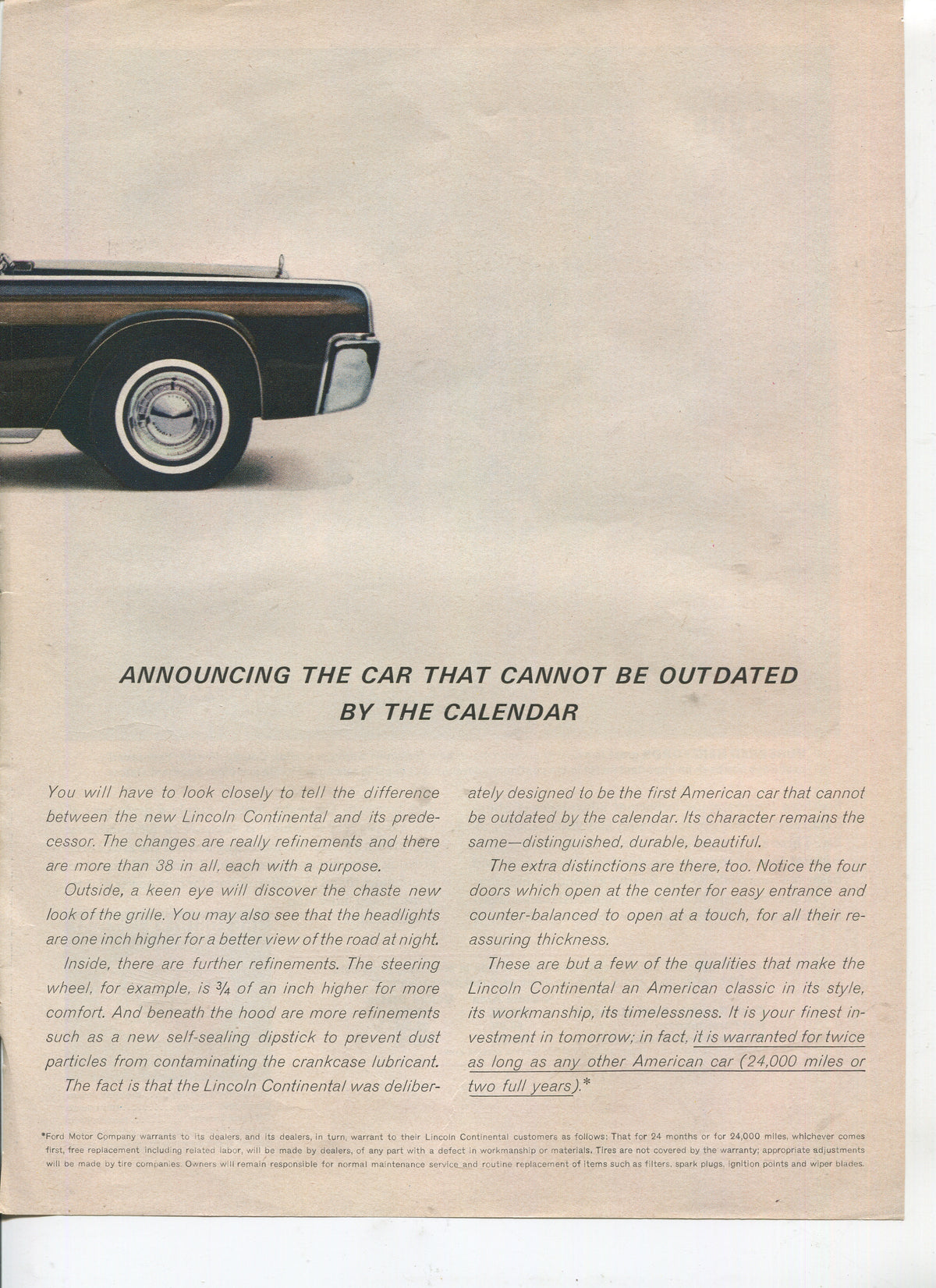 Lincoln & Mercury Vintage Advertising Collection – 60 Original Magazine Ads (1930–1974) – Continental, Capri, Cougar, Montego, Comet & More - Lot #1