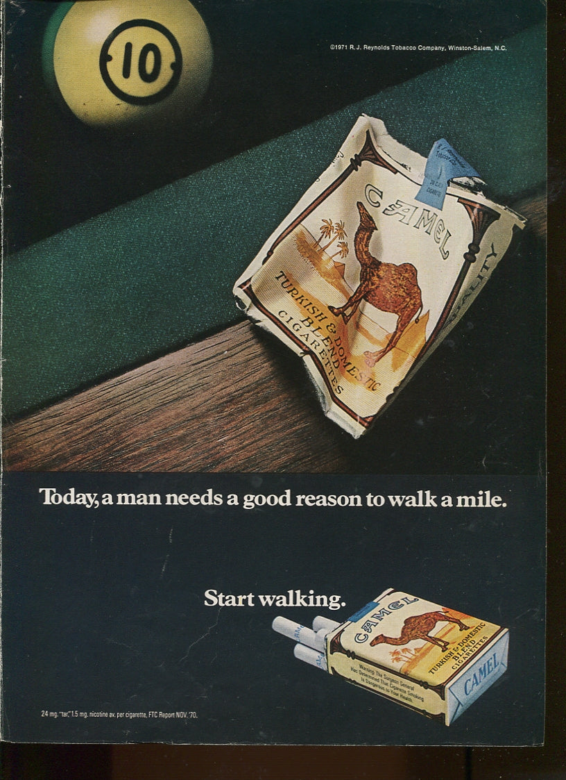 Antique Camel Cigarettes Advertisements – Family Collection (10 Ads, 1930s–1970s) – Lot #2