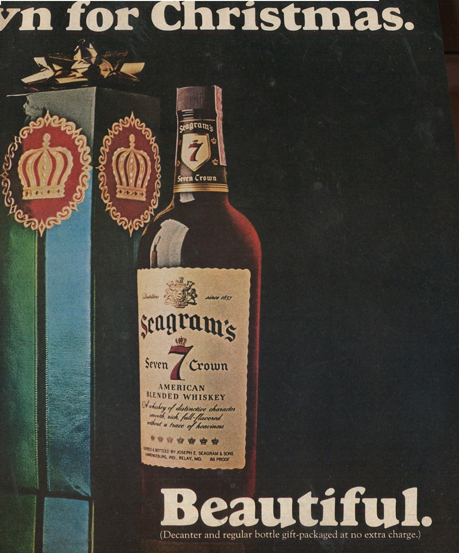 Antique Seagram’s Whiskey Advertisements – 50‑Ad Master Collection (1937–1972) – Canadian, American & Scotch – Historical Lot