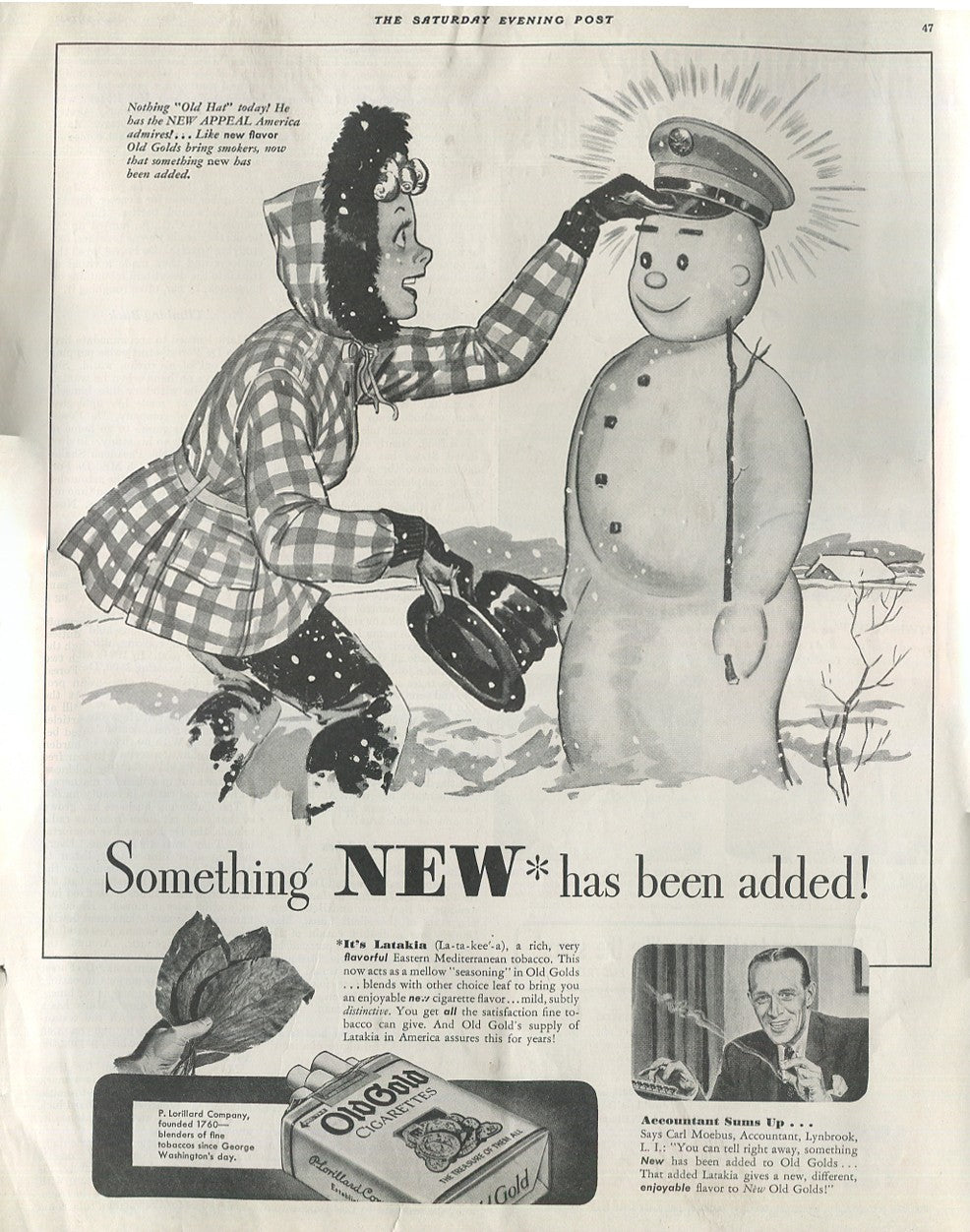 Antique Old Gold Cigarette Advertisements – 10 Original Magazine Ads (1940s–1970s) – Lot #1