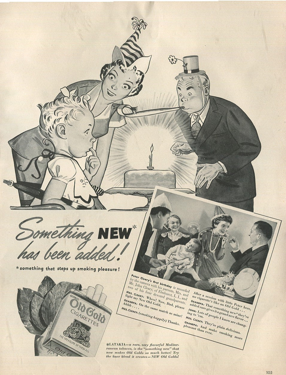 Antique Old Gold Cigarette Advertisements – 10 Original Magazine Ads (1940s–1970s) – Lot #1