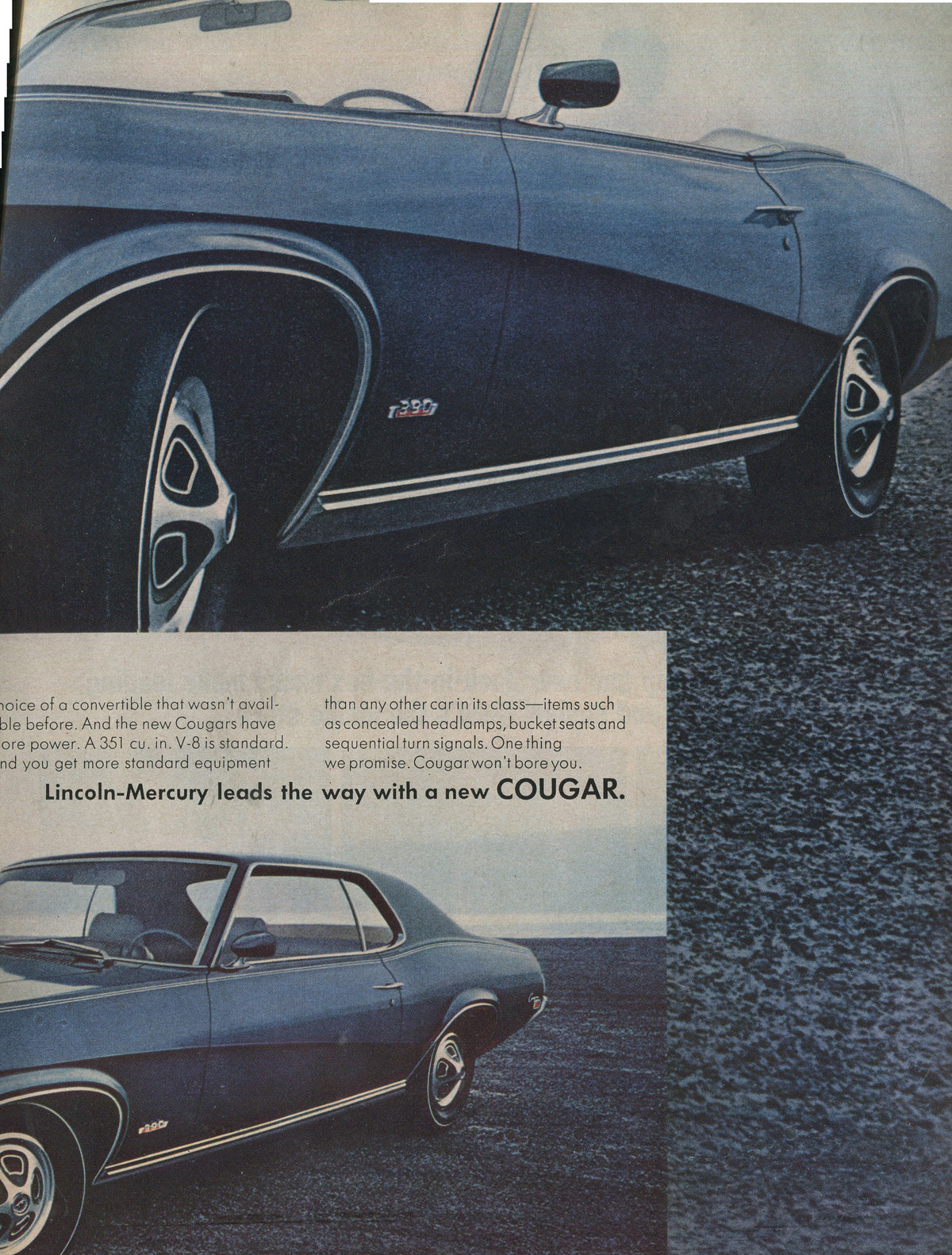 Lincoln & Mercury Vintage Advertising Collection – 60 Original Magazine Ads (1930–1974) – Continental, Capri, Cougar, Montego, Comet & More - Lot #1