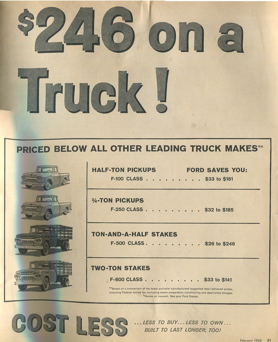 Antique Ford & Mercury Advertisements Collection – 1920s–1980s – 100 Original Vintage Automotive Ads - Lot #1