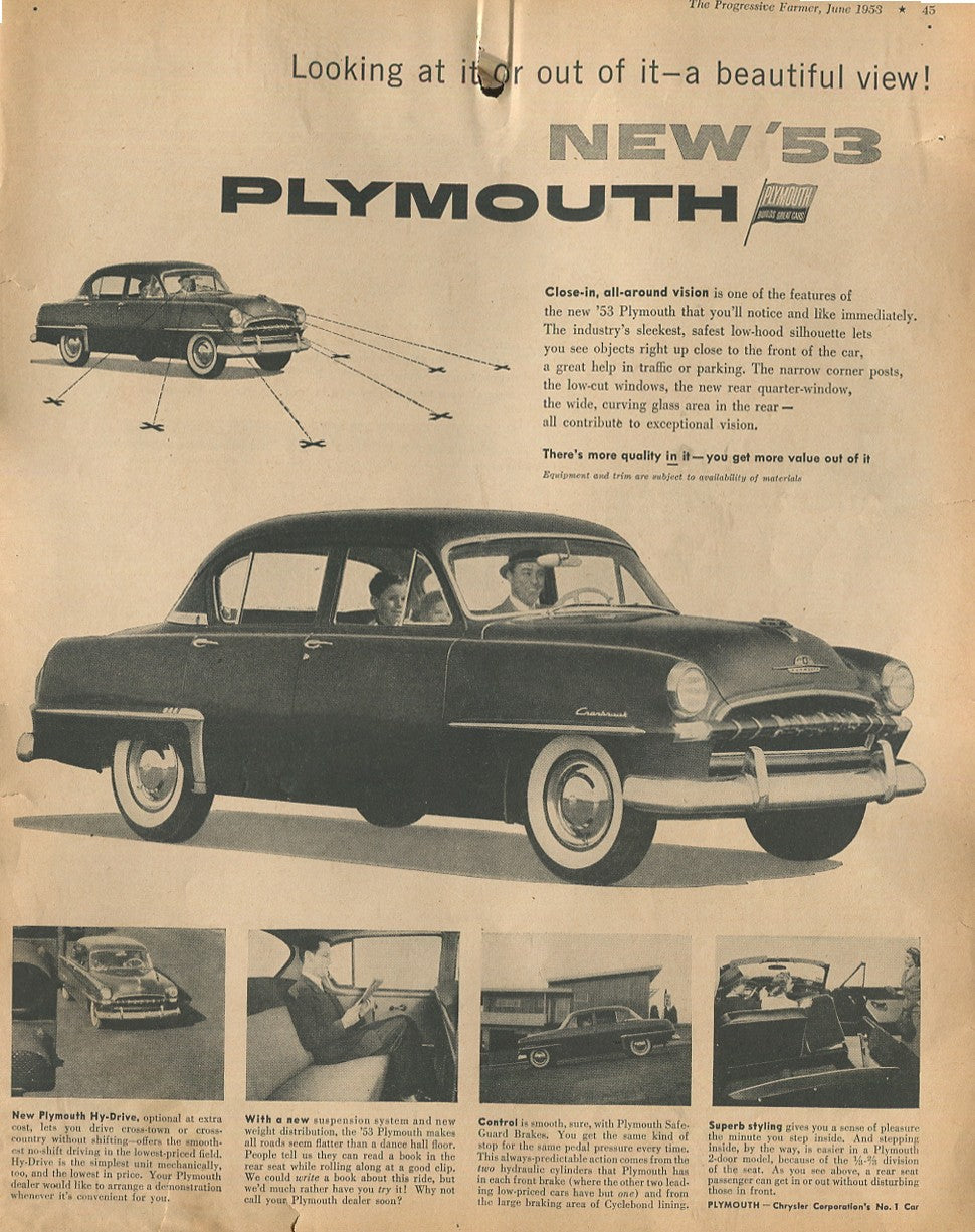 Vintage Plymouth Automobile Print Ads – Collection of 30 Original Magazine Advertisements (1934–1974) - Lot #1