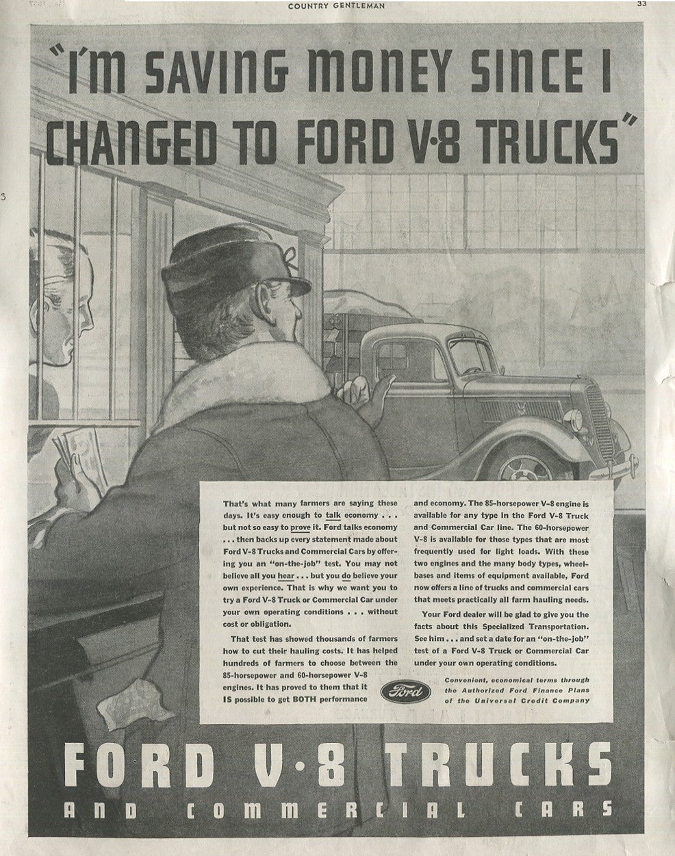 Antique Ford & Mercury Advertisements Collection – 1920s–1980s – 100 Original Vintage Automotive Ads - Lot #1