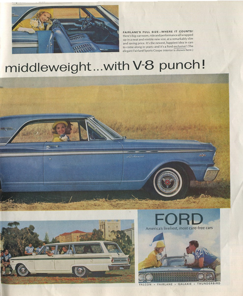 Antique Ford & Mercury Advertisements Collection – 1920s–1980s – 100 Original Vintage Automotive Ads - Lot #1