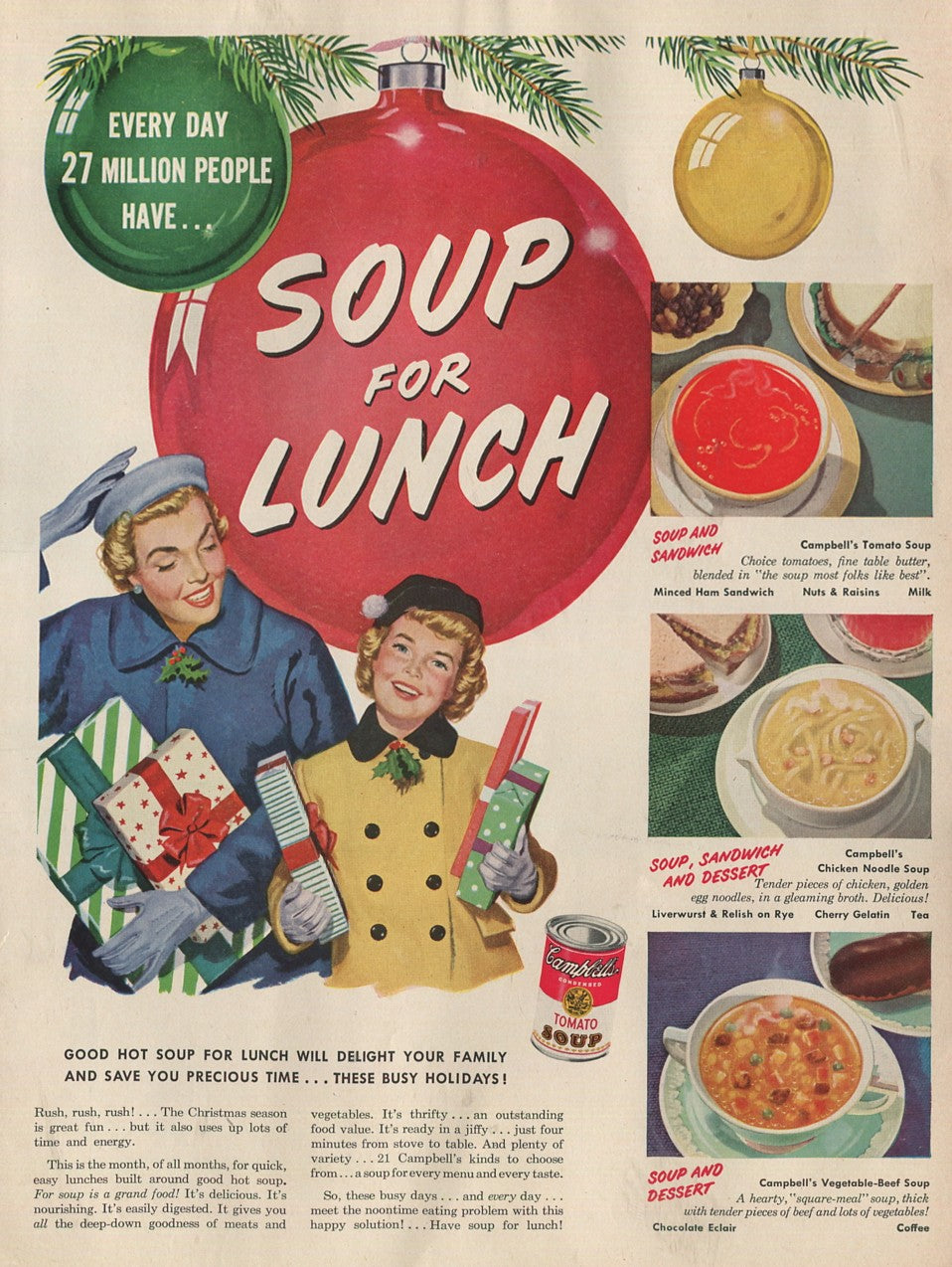 Antique Campbell’s Soup Advertisements – Complete Historical Collection (1927–1971) – 50 Original Vintage Ads - #1