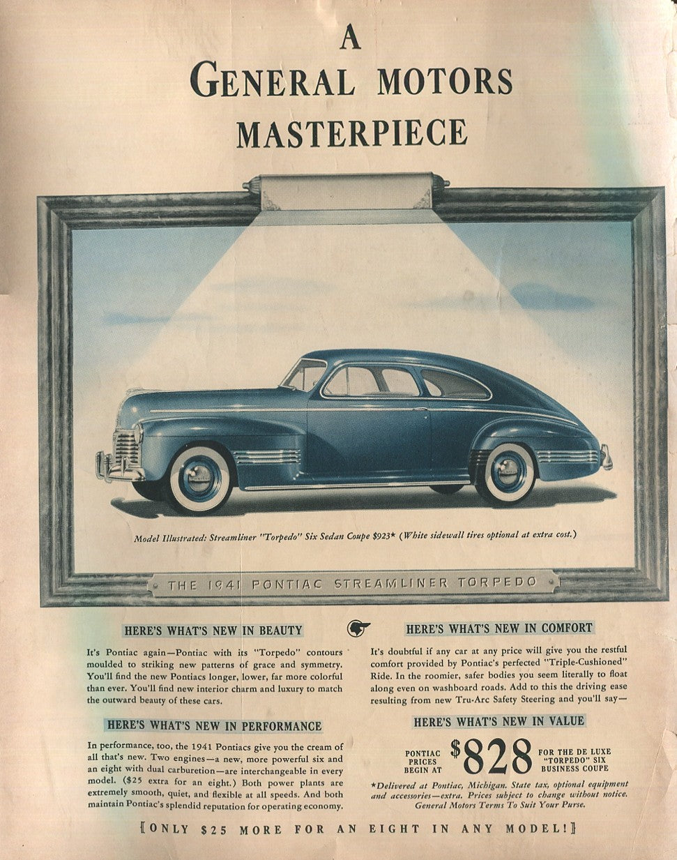 Antique Pontiac Automobile Advertisements – 10‑Piece Vintage Lot (1940s–1960s) – Set #1