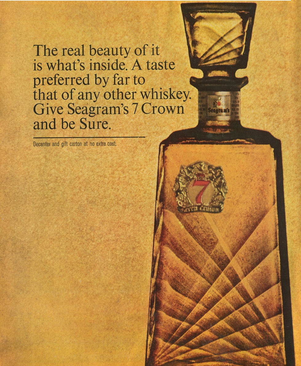Antique Seagram’s Whiskey Advertisements – 50‑Ad Master Collection (1937–1972) – Canadian, American & Scotch – Historical Lot