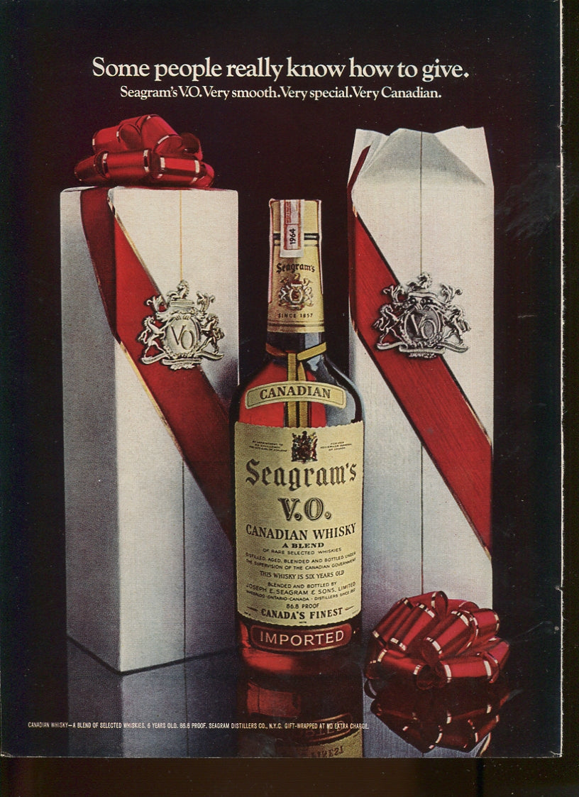 Antique Seagram’s Whiskey Advertisements – 50‑Ad Master Collection (1937–1972) – Canadian, American & Scotch – Historical Lot