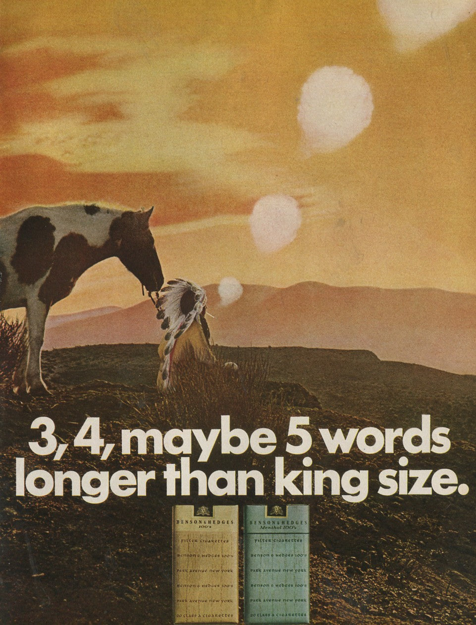 Benson & Hedges Family of Vintage Advertisements – 10 Original Ads (1960s–1980s) - Lot #1