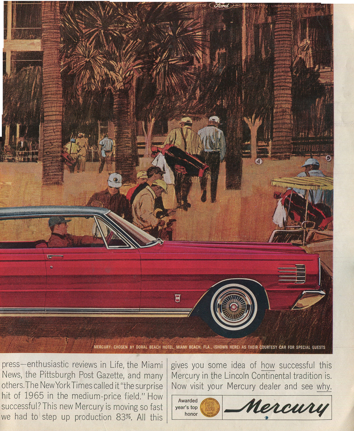 Lincoln & Mercury Vintage Advertising Collection – 60 Original Magazine Ads (1930–1974) – Continental, Capri, Cougar, Montego, Comet & More - Lot #1