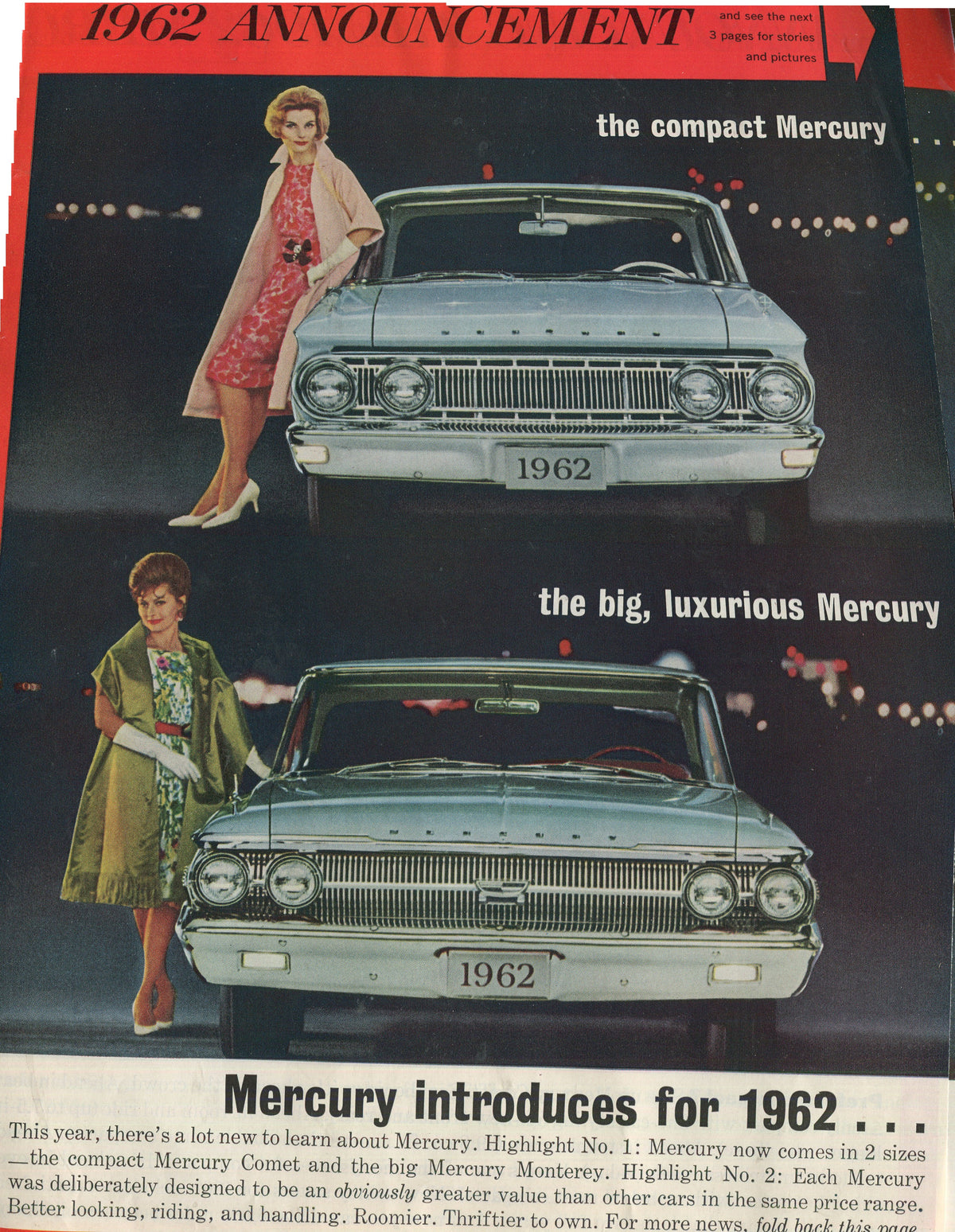 Antique Ford & Mercury Advertisements Collection – 1920s–1980s – 100 Original Vintage Automotive Ads - Lot #1