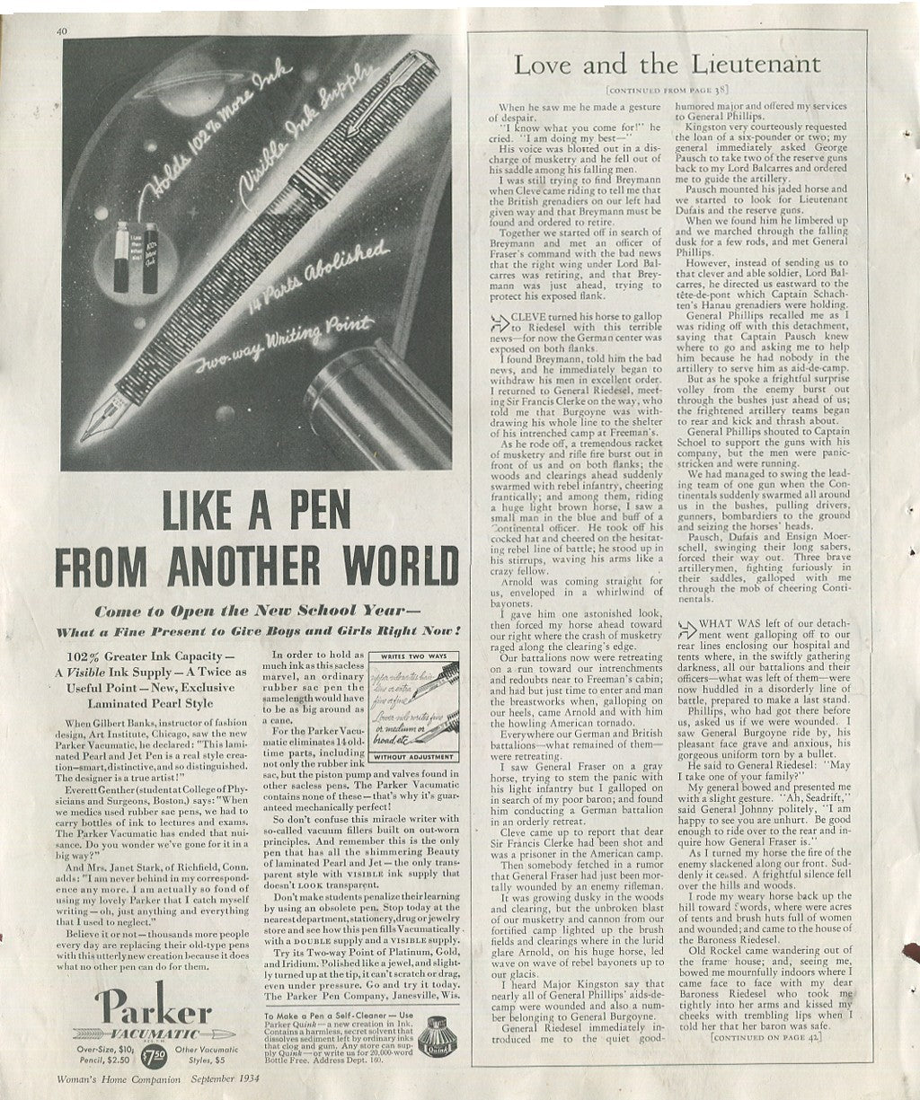 Antique Parker Pen Advertisements • 20‑Piece Historical Lot • 1934–1988 Pen & Ink Era Collection – Lot #1