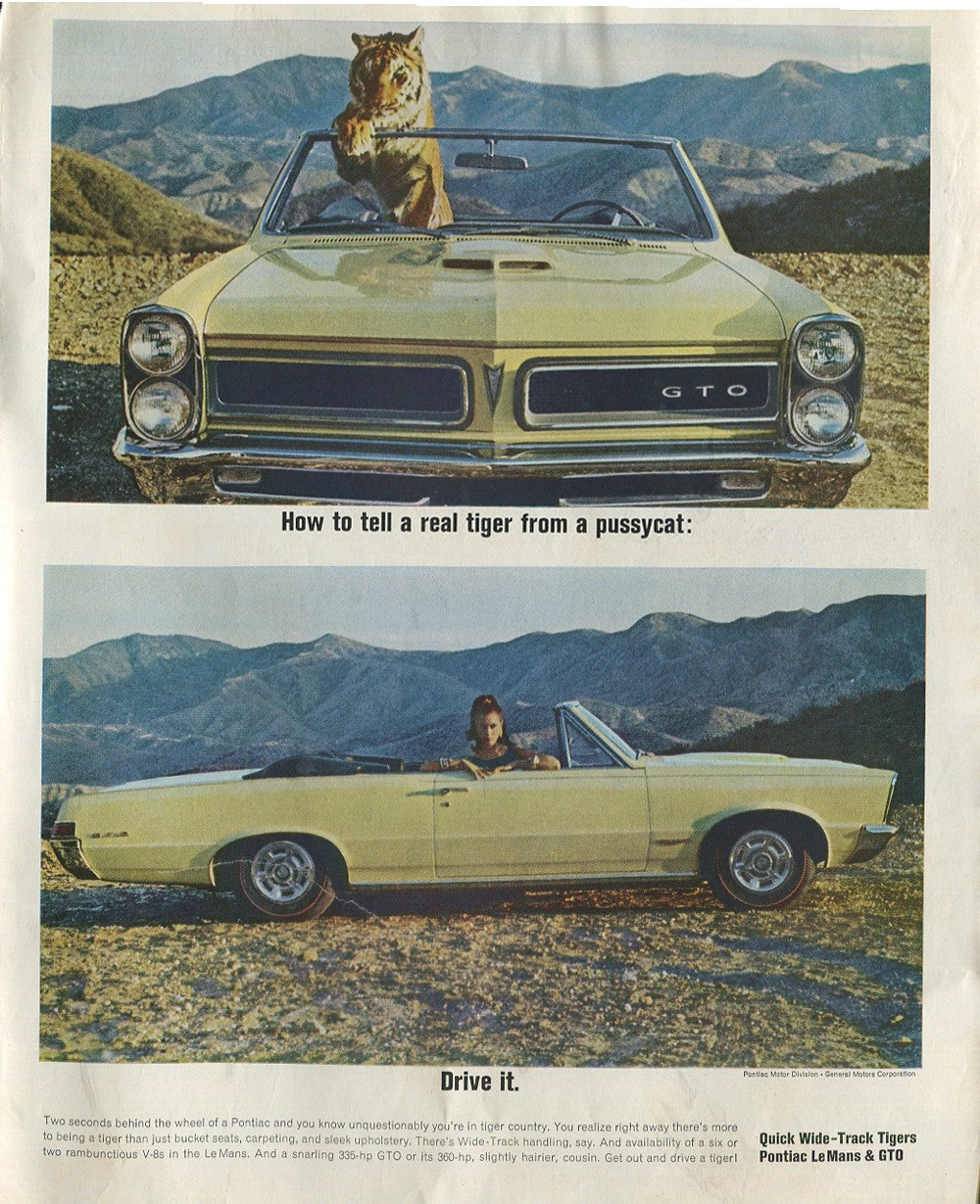 Antique Pontiac Automobile Advertisements – 10‑Piece Vintage Lot (1940s–1960s) – Set #1