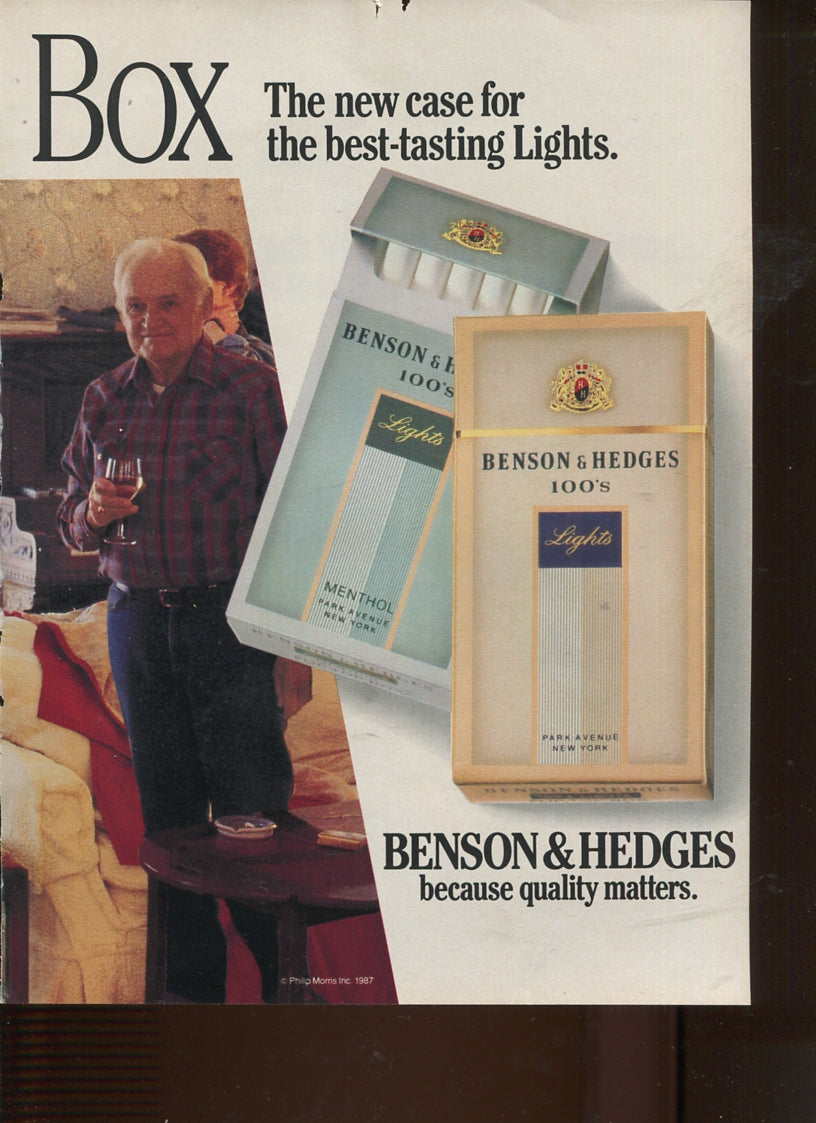 Benson & Hedges Family of Vintage Advertisements – 10 Original Ads (1960s–1980s) - Lot #1
