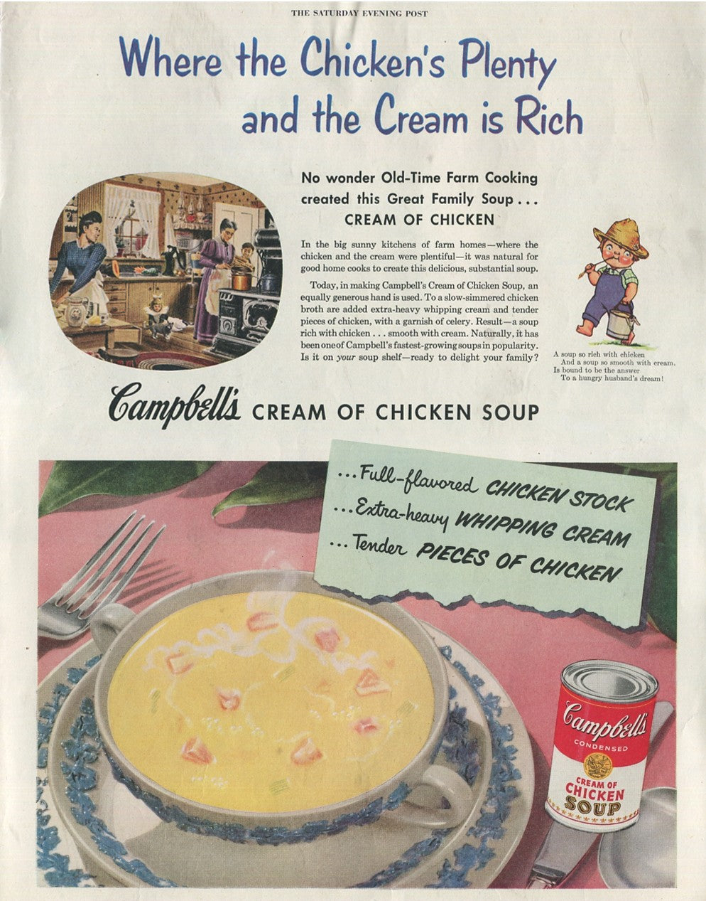 Antique Campbell’s Soup Advertisements – Complete Historical Collection (1927–1971) – 50 Original Vintage Ads - #1