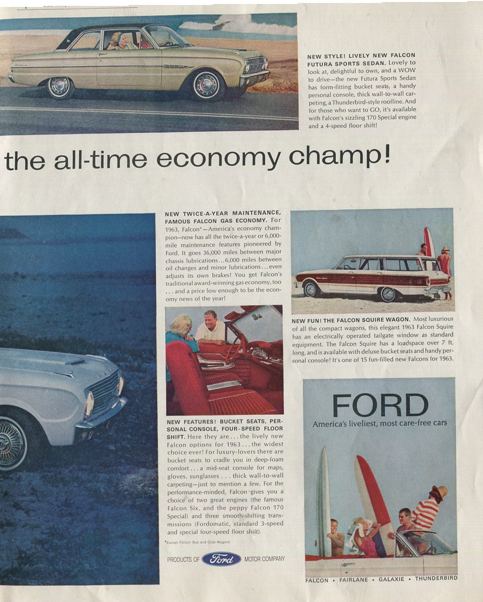 Antique Ford & Mercury Advertisements Collection – 1920s–1980s – 100 Original Vintage Automotive Ads - Lot #1
