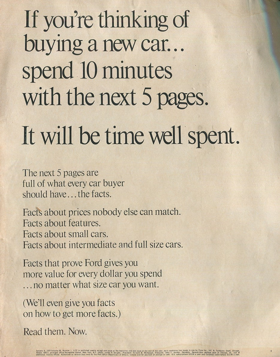 Antique Ford & Mercury Advertisements Collection – 1920s–1980s – 100 Original Vintage Automotive Ads - Lot #1