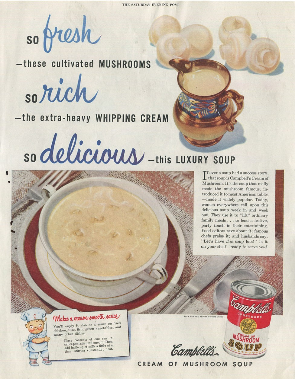 Antique Campbell’s Soup Advertisements – Complete Historical Collection (1927–1971) – 50 Original Vintage Ads - #1