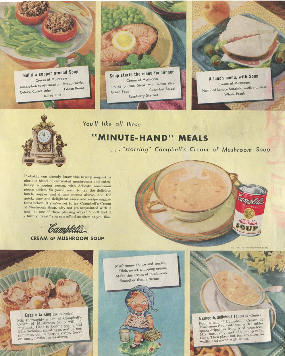 Antique Campbell’s Soup Advertisements – Complete Historical Collection (1927–1971) – 50 Original Vintage Ads - #1