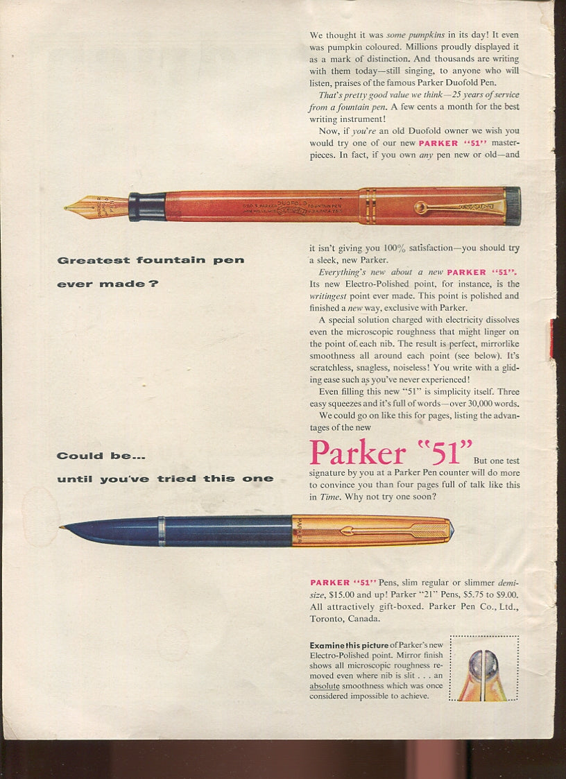 Antique Parker Pen Advertisements • 20‑Piece Historical Lot • 1934–1988 Pen & Ink Era Collection – Lot #1