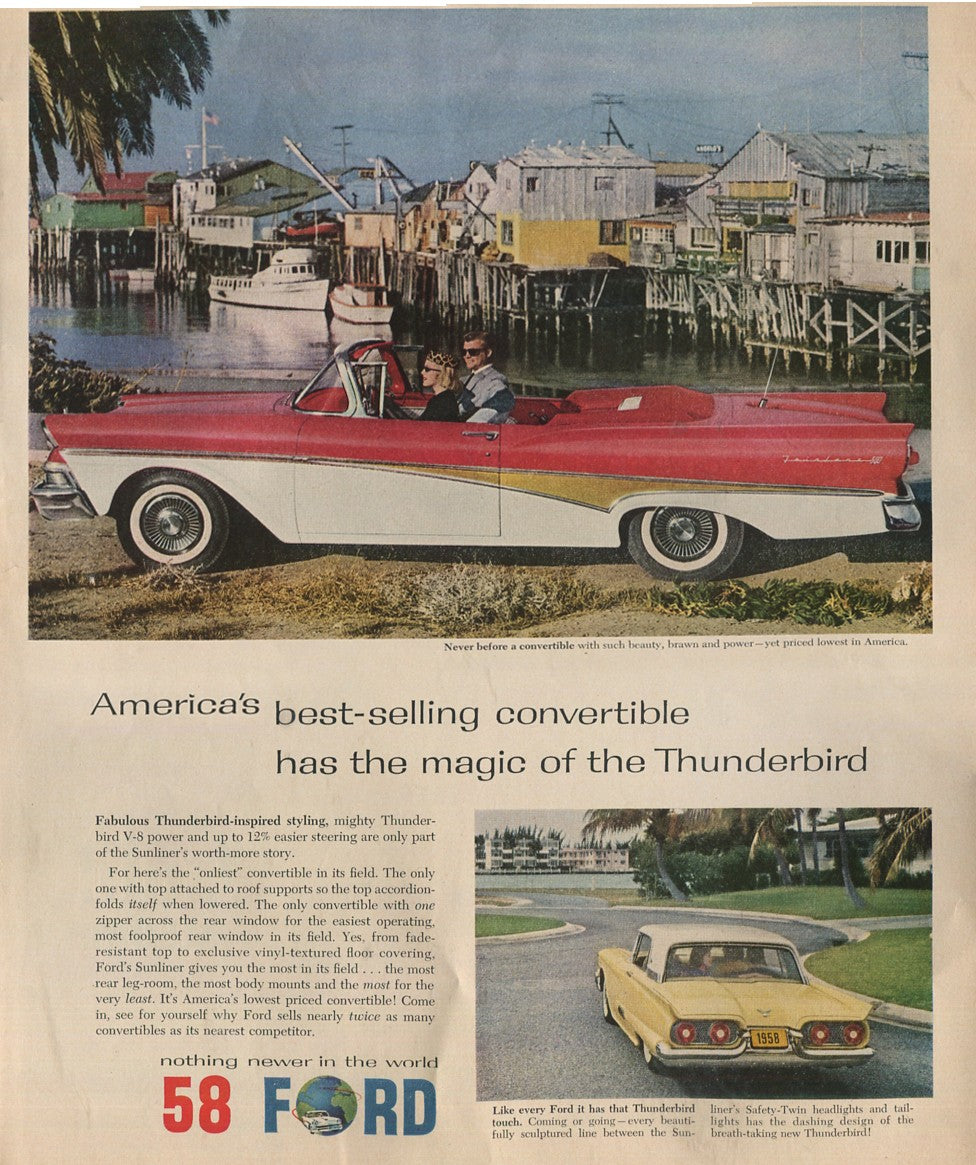 Antique Ford & Mercury Advertisements Collection – 1920s–1980s – 100 Original Vintage Automotive Ads - Lot #1
