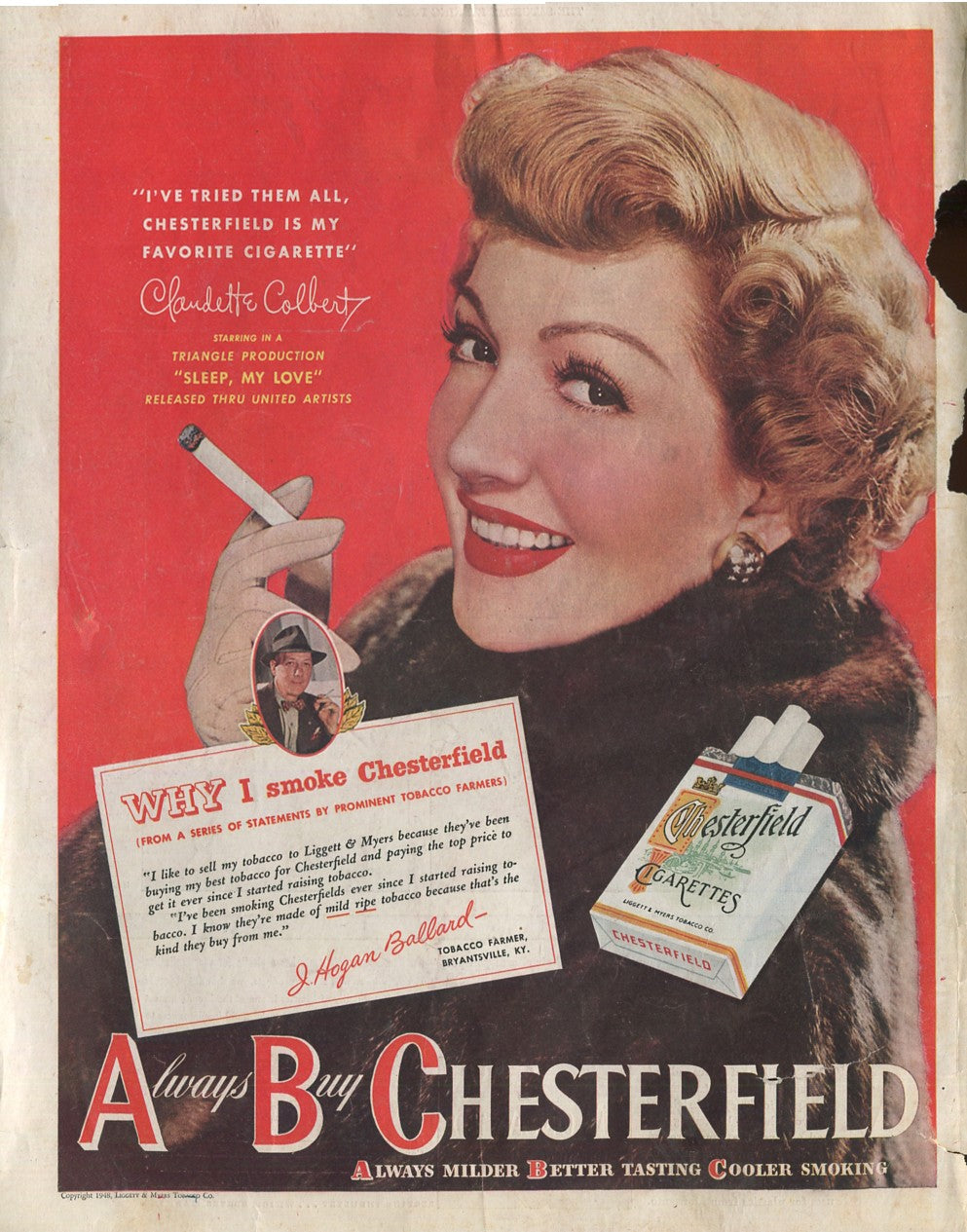 Antique Chesterfield Cigarette Advertisements – 20‑Piece Vintage Magazine Collection (1937–1965) – Lot #1