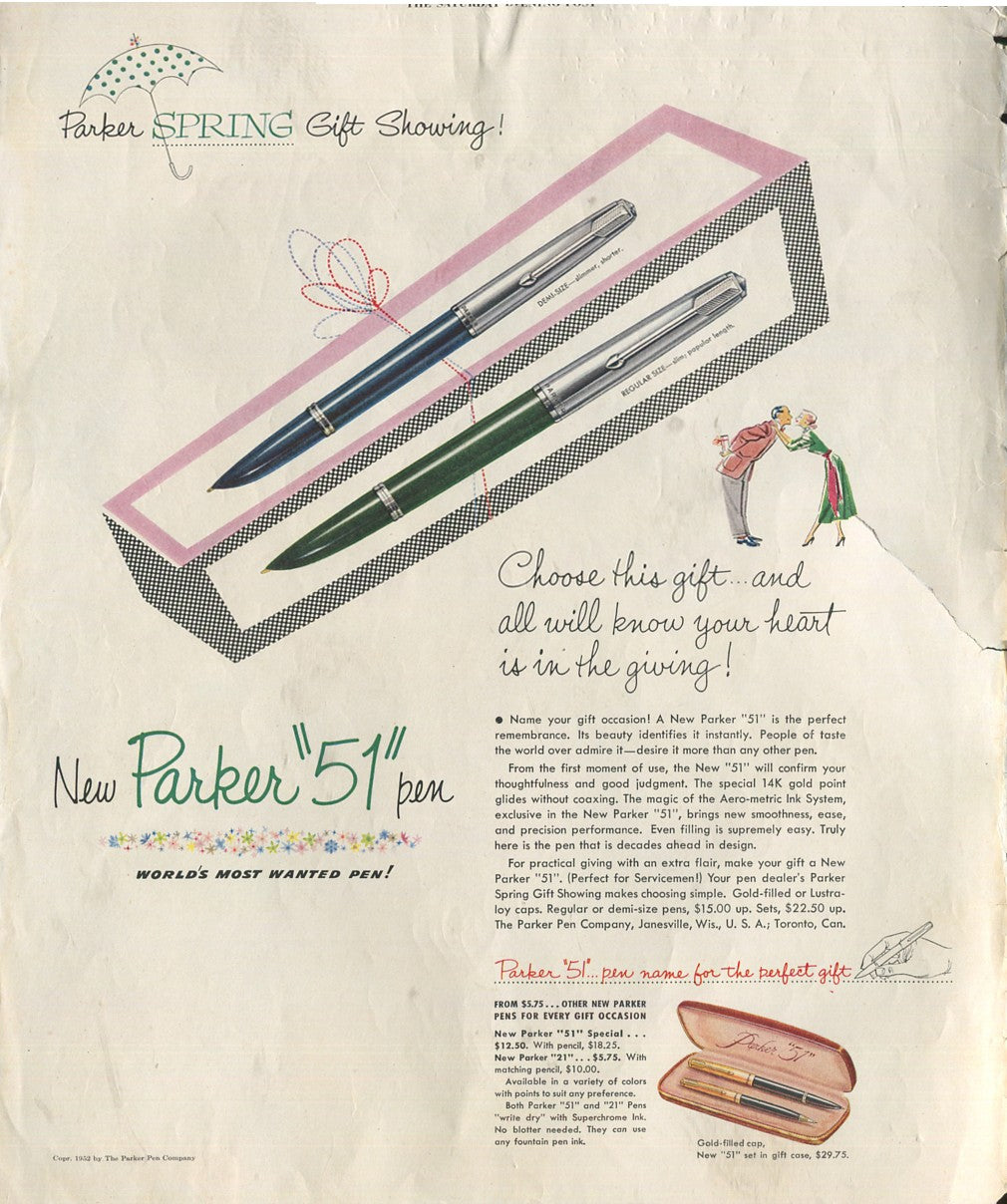 Antique Parker Pen Advertisements • 20‑Piece Historical Lot • 1934–1988 Pen & Ink Era Collection – Lot #1