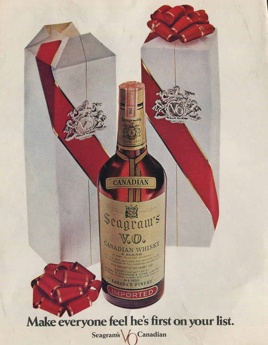 Antique Seagram’s Whiskey Advertisements – 50‑Ad Master Collection (1937–1972) – Canadian, American & Scotch – Historical Lot