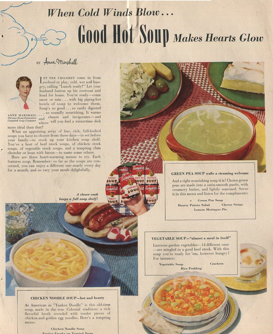 Antique Campbell’s Soup Advertisements – Complete Historical Collection (1927–1971) – 50 Original Vintage Ads - #1